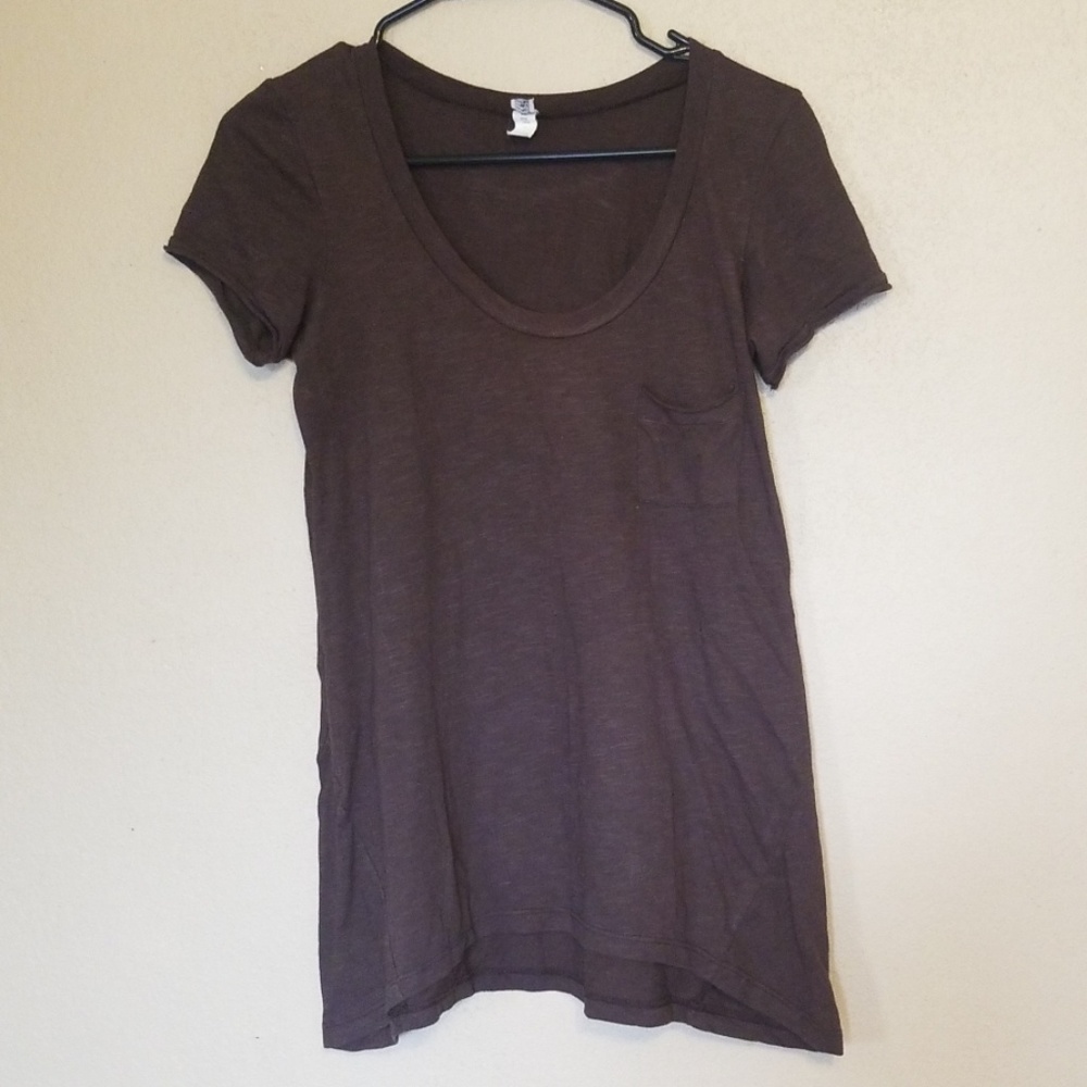 BKE Scoop Neck Burnout Tee